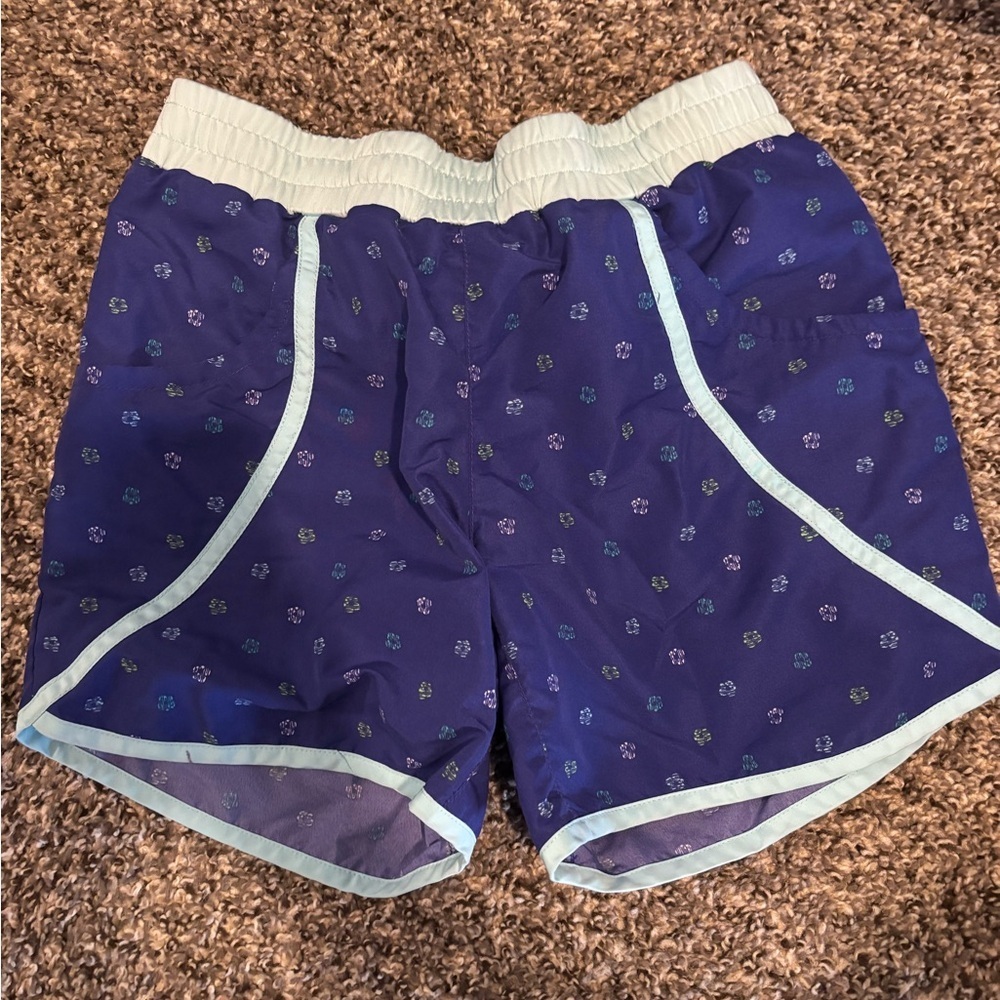 Columbia Kids Large (14/16) Navy Shorts with Light Blue Trim